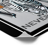 Nooit Beter Skelet Fun Skull Halloween voor Wom Poster (Hoek)