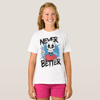 Nooit beter Skeleton Peace Sign T-shirt