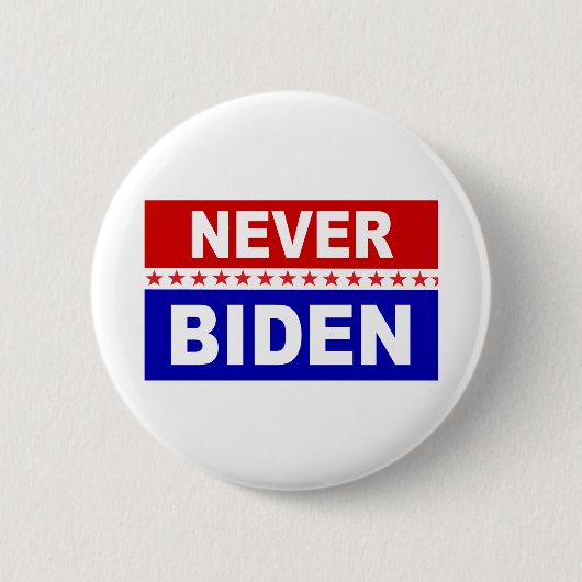 Nooit Biden Ronde Button 5,7 Cm (Voorkant)
