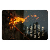 Nooit binnen de deuren wanneer je met recht bij ka magneet (Horizontaal)