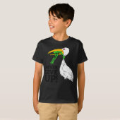 Nooit de premie voor ooiezen en kikkers opgeven t-shirt (Voorkant volledig)