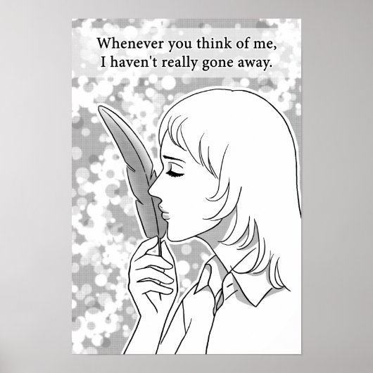 Nooit echt weg poster (Voorkant)