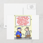 nooit een advocaat zien briefkaart (Voorkant / Achterkant)