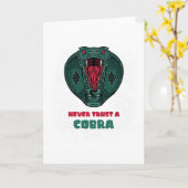 Nooit een COBRA vertrouwen Kaart (Gele Bloem)