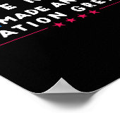 Nooit een groot volk gemaakt poster (Hoek)