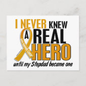 Nooit een Hero 2 Stepdad Appendix Cancer kennen Briefkaart (Voorkant)