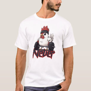 Nooit een Kip Uit de Weg – Gym Hen Power T-Shirt 
