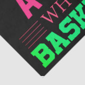 Nooit een meisje onderschatten dat Basketball spee Tissuepapier (Detail)