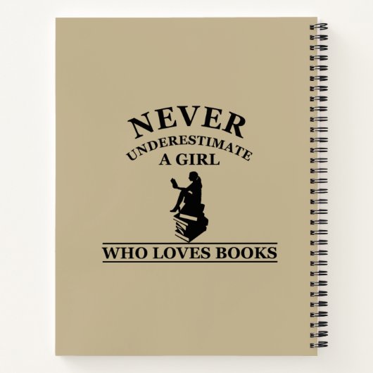 nooit een meisje onderschatten dat van boeken houd (Achterkant)