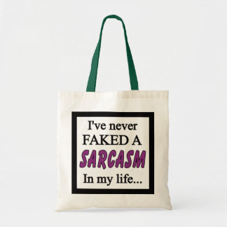Nooit een Sarcasm-paars geflikt Tote Bag