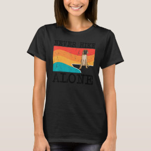 Nooit eenzame Mastiff grafische wandelaar Hike T-shirt