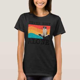 Nooit eenzame Sint Bernard Graphic Hiking Hike T-shirt