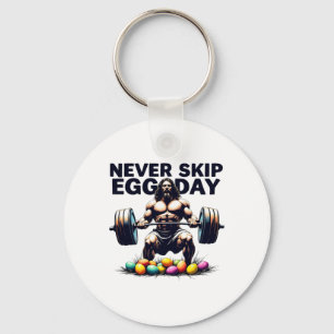 Nooit Eierdag T-shirt Leuke Jezus Pasen Gym Leg  Sleutelhanger