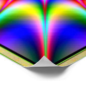 Nooit eindigende straling van energie poster (Hoek)