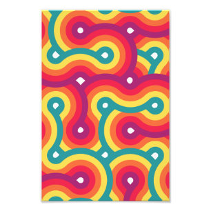 Nooit eindigende wervelingen foto afdruk