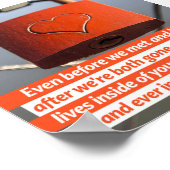 Nooit en nooit in liefde poster (Hoek)