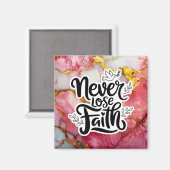 Nooit Faith verliezen Magneet (Voorkant / Achterkant)