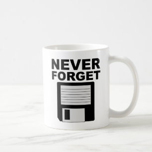 Nooit Floppy Disk Vergeten Grappige Mok