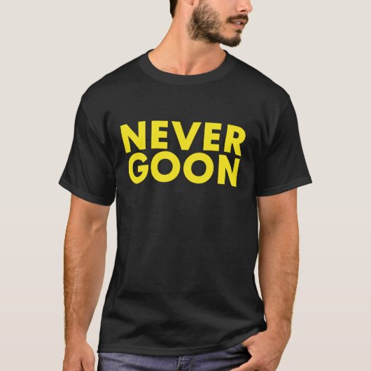 NOOIT GAAN Grappig Gym Meme NOOIT GAAN T-shirt (Voorkant)