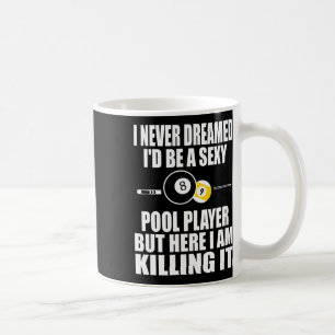 Nooit gedroomd dat het een leuk biljartcadeau zou koffiemok