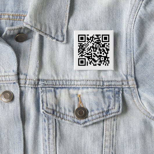 'Nooit geef je op' Rick Roll QR Code Button (In situ)