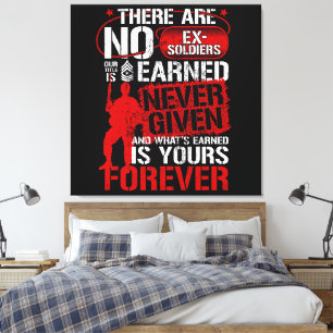 Nooit gegeven canvas afdruk