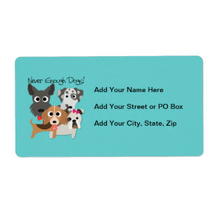 Nooit genoeg honden etiket