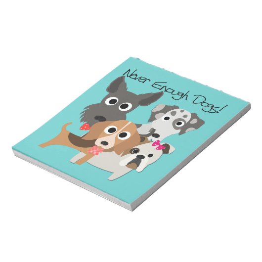 Nooit genoeg honden notitieblok (Gedraaid)