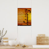 Nooit genoeg poster (Keuken)