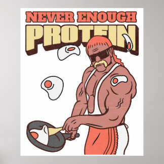 Nooit genoeg Proteïne Poster