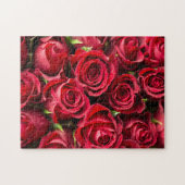 Nooit genoeg rode bloemen legpuzzel (Horizontaal)