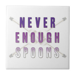 Nooit genoeg Spoons Tegeltje
