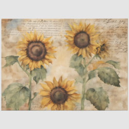 Nooit genoeg Sunflowers Tissue Paper Tissuepapier