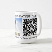 Nooit getrouwd met daten. COM-Mok Koffiemok (Voorkant rechts)