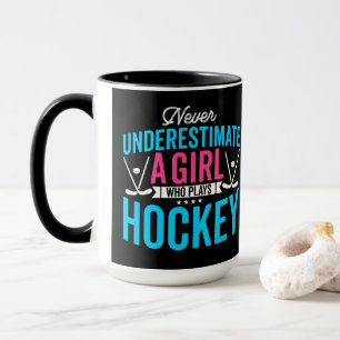 Nooit Girl Hockey onderschatten Mok