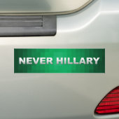 Nooit Hillary Clinton Bumpersticker (Op auto)
