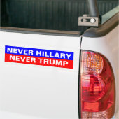 NOOIT HILLARY NOEVER TRUMP BUMPERSTICKER (Op Truck)