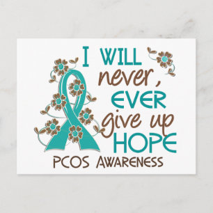 Nooit hoop 4 PCOS opgeven Briefkaart