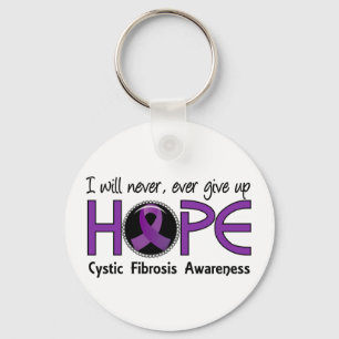 Nooit hoop 5 cystische fibrose opgeven sleutelhanger