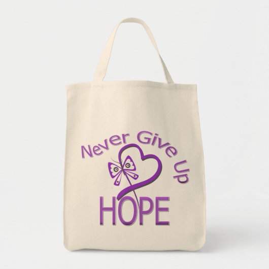 Nooit hoop op huiselijk geweld opgeven tote bag (Voorkant)
