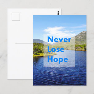 Nooit hoop verliezen briefkaart