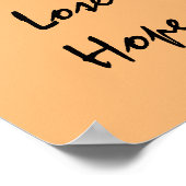 Nooit hoop verliezen. poster (Hoek)