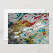 Nooit iets betreuren briefkaart (Voorkant / Achterkant)