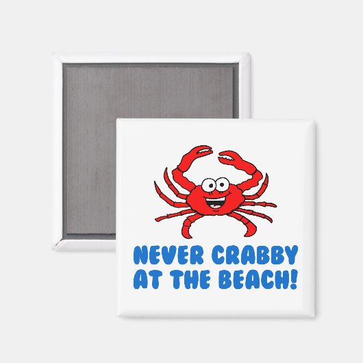 Nooit in het strand gekrabd magneet (Voorkant / Achterkant)