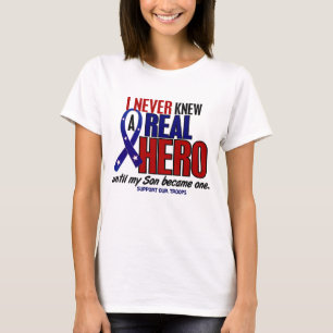 Nooit Kende Een Held 2 Zoon (Steun Onze Troepen) T-shirt