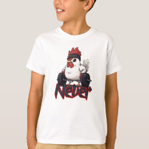 Nooit Kip Uit – Gym Kip Kracht T-shirt