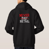 Nooit Kleinhandel Prijs Betalen – Krachtige Shoppe Hoodie (Achterkant)