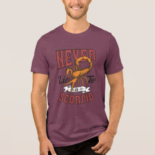 Nooit liegen tegen een schorpioen t-shirt voor man