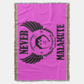 Nooit malamute onderschatten deken (Voorkant Verticaal)