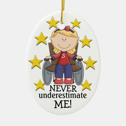 Nooit ME onderschatten - SRF Keramisch Ornament (Voorkant)